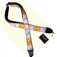 Tracolla Fender STRAP White Brown Yellow 