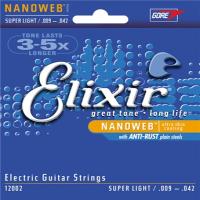 Elixir Nanoweb 12002 (09-42) Muta corde per chitarra elettrica_1