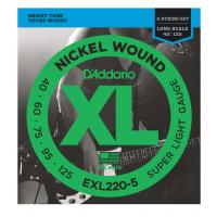 D' addario EXL 220-5 Muta di corde per basso elettrico 5 corde