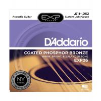 D'Addario EXP 26 Custom Light Muta di corde per chitarra acustica _1