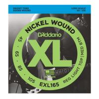 D'Addario EXL 165 Regular Light Top / Medium Bottom Muta di corde per basso elettrico