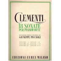 Clementi 18 Sonate per pianoforte revisione critico tecnica di Giuseppe Piccioli Volume II - Edizione Curci Milano _1
