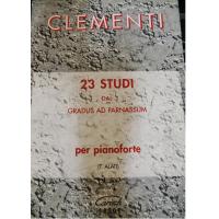 Clementi 23 STUDI dal gradus ad parnassum per pianoforte (Alati) - Carisch