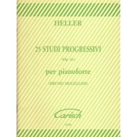 Heller 25 STUDI PROGRESSIVI Op. 46 per pianoforte (Mugellini) - Carisch