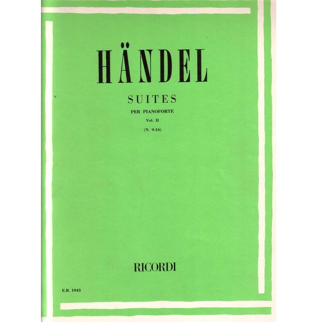 Handel SUITES PER PIANOFORTE Vol. 2 (n 9-16) - Ricordi