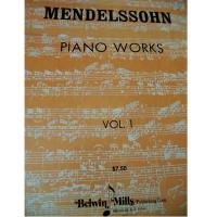 Mendelssohn PIANO WORKS Vol. 1 - Belwin Mills