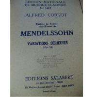 Mendelssohn Variations SÃ©rieuses (Op. 54) - Editions Salabert 