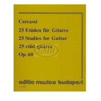 Carcassi Matteo - 25 studi melodici progressivi op.60 - Editio musica budapest