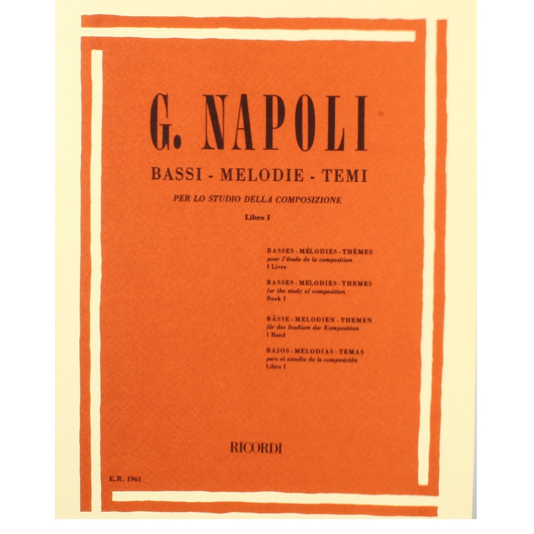 Napoli Bassi - Melodie - Temi per lo studio della composizione Libro l - Ricordi