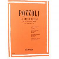 Pozzoli 15 Studi facili per le piccole mani per pianoforte - Ricordi