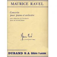 Ravel Concerto pour piano et orchestre avec rÃ©duction de l'orchestre pour un second piano -Durand S.A. Editions Musicales