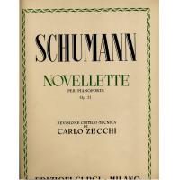 Schumann Novellette per pianoforte Op. 21 Revisione critico - tecnica di Carlo Zecchi - Edizioni Curci Milano_1