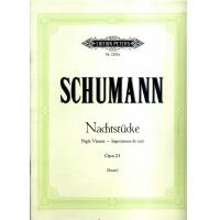 Schumann Nachtstucke Opus 23 (Sauer) Edition Peters