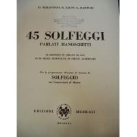 45 Solfeggi parlati manoscritti 35 difficili in chiave di sol 10 di media difficoltÃ  in chiavi alternate - Edizioni Musicali Bologna _1