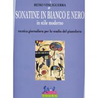 Vinciguerra Sonatine in bianco e nero in stile moderno Tecnica giornaliera per lo studio del pianoforte - Curci young_1