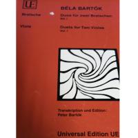BÃ©la Bartok Viola Duets for two Violas Vol. I - Universal Edition 