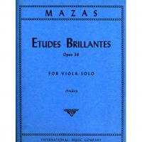 Mazas Etudes Brillantes Opus 36 For Viola Solo (Pagels) - International Music Company 