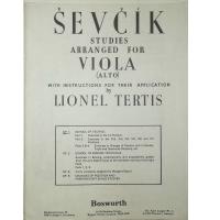 Sevcik Studies arranged for Viola (alto) with instructions for their application by Lionel Tertis - Bosworth