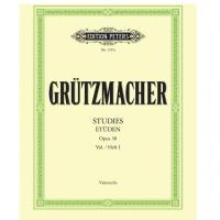 Grutzmacher Etuden Studies Opus 38 vol.1 Violoncello - Edition Peters 