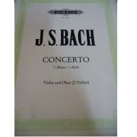 Bach Concerto C minor Violin and Oboe (2 Violins) - Edition Peters 