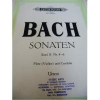 Bach Sonaten Band II : Nr 4-6 Violine und Cembalo Urtext - Edition Peters