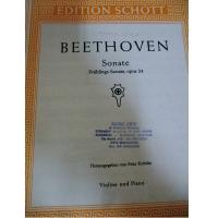 Beethoven Sonate Fruhlings-Sonate, opus 24 Herausgegeben von Fritz Kreisler Violine und Piano - Edition Schott _1