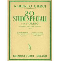 Curci 20 Studi Speciali per Violino (Nell'ambito della prima posizione) Op. 24 - Edizioni Curci Milano