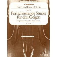 The Doflein Method Progressive pieces for three violins Erich und Elma Doflein I - Edition Schott 
