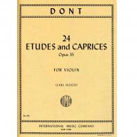 Dont 24 Etudes and Caprices Opus 35 For Violin (Carl Flesh) - International Music Company 