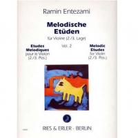 Entezami Melodische Etuden fur Violine (2/3. Lage) - Ries & Erler Berlin