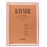 Kayser 36 Studi Elementari e progressivi Op. 20 Per Violino Fasc II : 12 Studi (Zanettovich) - Ricordi_1