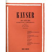 Kayser 36 Studi Elementari e progressivi Op. 20 Per Violino Fasc III : 12 Studi (Zanettovich) - Ricordi