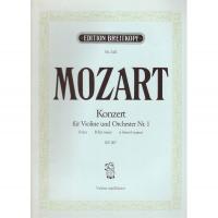 Mozart Konzert fur Violine und Orchester Nr. 1 B dur KV 207 - Edition Breitkopf_1