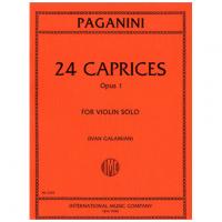 Paganini 24 Caprices Opus 1 For Violin Solo (Ivan Galamian) - International Music Company