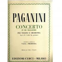 Paganini Concerto in re maggiore per violino e orchestra Op. 6 Revisione Vasa Prihoda - Edizioni Curci Milano_1