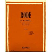 Rode 24 Capricci in forma di studio per violino (Borciani) - Ricordi 