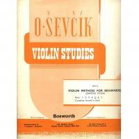 Sevcik Violin Studies Opus 6 Part 5 Violin Method for Beginners (semitone system) - Bosworth_1