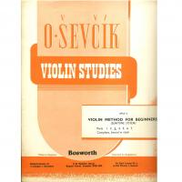 Sevcik Violin Studies Opus 6 Violin Method for Beginners (semitone system) - Bosworth