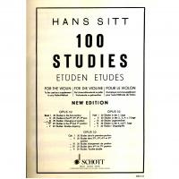 Hans Sitt 100 Studies New Edition Opus 32 Book IV - Schott