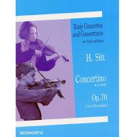 H. Sitt Easy Concertos and Concertinos for Violin and Piano Concertino In A Minor Op. 70 (1st to 5th position) - Bosworth