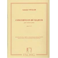 Vivaldi Concerto en rÃ© majeur Opus 3 n 9 pour violon et piano - Eschig