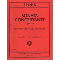 Spohr Sonata Concertante Opus 115 For Harp and Violin Marjorie Call Louis Kaufman - International Music Company