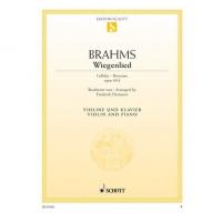 Wingelied Lullaby - Berceuse Johannes Brahms opus 49 n. 4 Violine und Piano - Schott_1