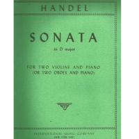 Handel Sonata in D major For two Violins and Piano - International Music Company 