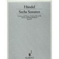 Handel Sechs Sonaten Violine und Piano (Erich und Elma Doflein) Band II - Schott