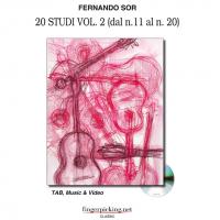 Fernando Sor 20 Studi Vol. 2 (dal n. 11 al n. 20 ) TAB, Music & Video - fingerpicking.net CLASSIC_1