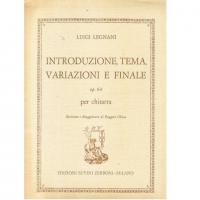 Luigi Legnani Introduzione, tema, variazioni e finale op. 64 per chitarra - Edizioni Suvini Zerboni