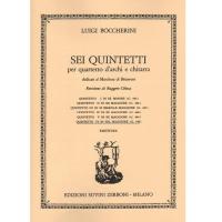 Luigi Boccherini Sei Quintetti per quartetto d'archi e chitarra Quintetto VI in Sol maggiore - Edizioni Suvini Zerboni