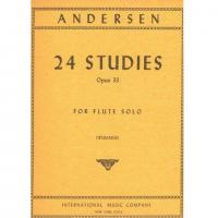 Andersen 24 Studies Opus 33 For Flute Solo (Wummer) - International Music Company 