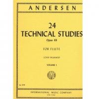 Andersen 24 Technical Studies Opus  63 FOR FLUTE (John Wummer) Volume 1 - International Music Company 